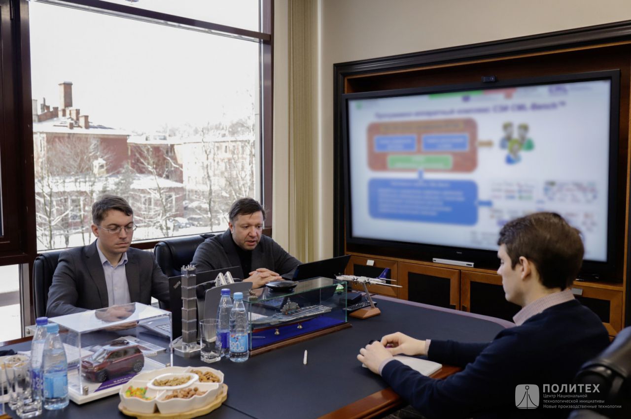 В Центре НТИ СПбПУ состоялось рабочее совещание с президентом НП «РУССОФТ» Валентином Макаровым 4 - В Центре НТИ СПбПУ состоялось рабочее совещание с президентом НП «РУССОФТ» Валентином Макаровым