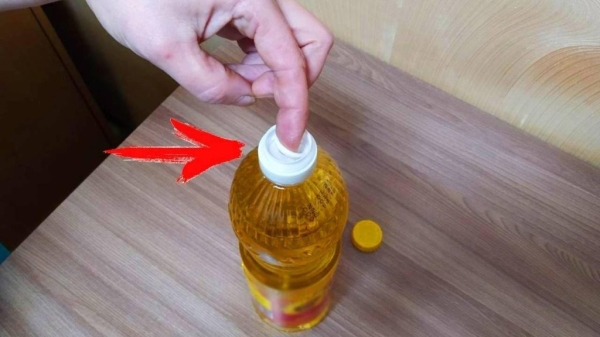 Для чего нужно &laquo;колечко&raquo; в бутылке с подсолнечным маслом и как правильно открывать ее