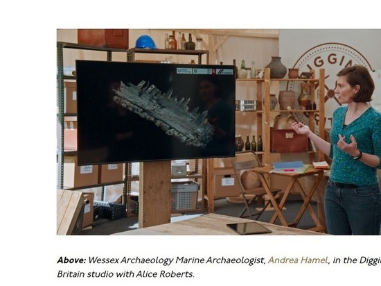 Редкий елизаветинский корабль обнаружен в карьере в 300 метрах от берега