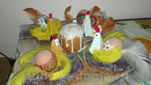 Пасхальный пакетик из картона Пасхальный пакетик из картона