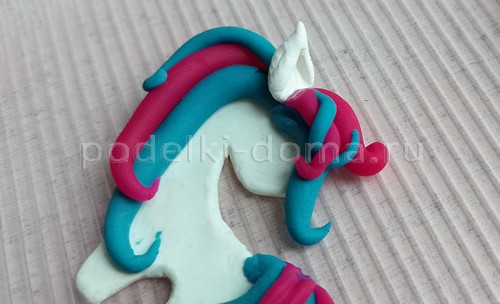 Детская поделка — лепим единорога Детская поделка — лепим единорога