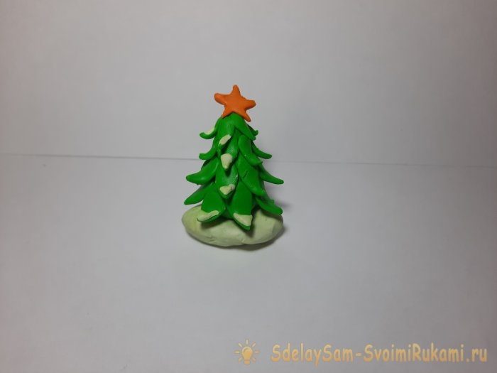 Как сделать красивую елочку из пластилина Как сделать красивую елочку из пластилина