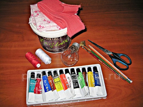 Игрушка на ёлку «Заяц» из лампочки Игрушка на ёлку «Заяц» из лампочки