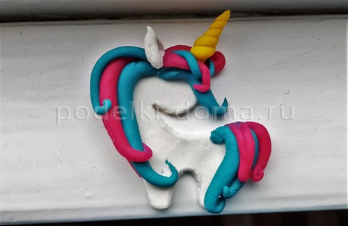 Детская поделка — лепим единорога Детская поделка — лепим единорога