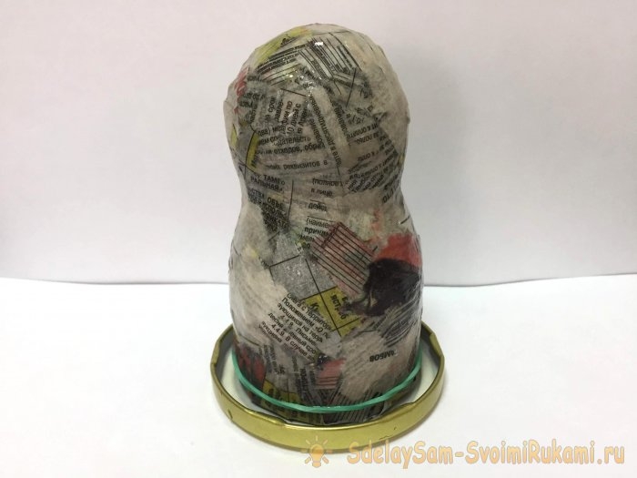 Ёлочная игрушка «Снегурочка» из папье-маше Ёлочная игрушка «Снегурочка» из папье-маше