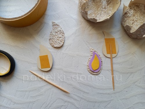 Как сделать свечу из картона и фоамирана — 3 МК