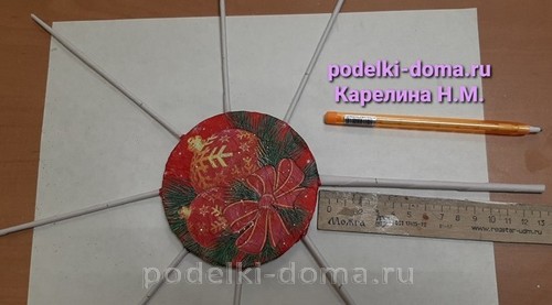 Новогодние поделки из бумажной лозы Новогодние поделки из бумажной лозы