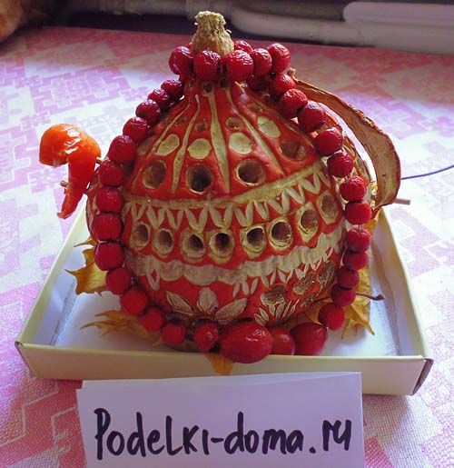 Поделки из тыквы Поделки из тыквы