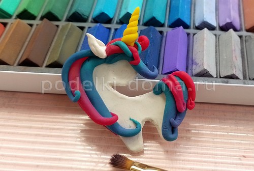 Детская поделка — лепим единорога Детская поделка — лепим единорога