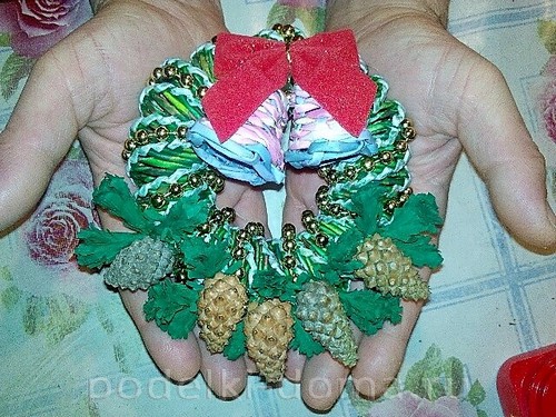 Лодочка-конфетница из бумажной лозы