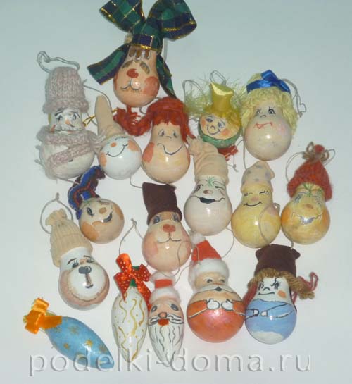 Игрушка на ёлку «Заяц» из лампочки Игрушка на ёлку «Заяц» из лампочки