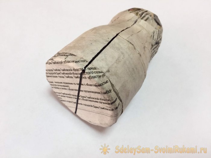 Ёлочная игрушка «Снегурочка» из папье-маше Ёлочная игрушка «Снегурочка» из папье-маше