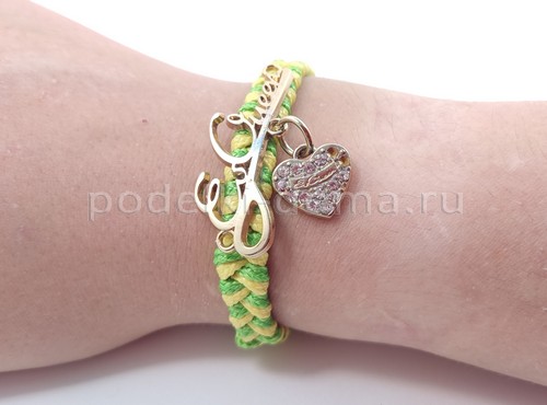 Как сплести браслеты из шнуров и нитей Как сплести браслеты из шнуров и нитей