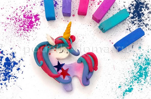 Детская поделка — лепим единорога Детская поделка — лепим единорога