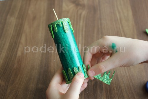 Как сделать свечу из картона и фоамирана — 3 МК
