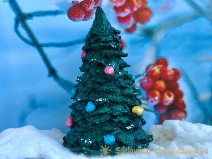 Как сделать маленькую и нарядную, новогоднюю ёлочку Как сделать маленькую и нарядную, новогоднюю ёлочку