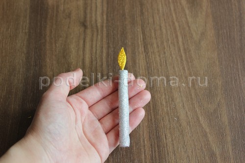 Как сделать свечу из картона и фоамирана — 3 МК