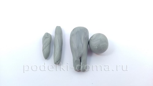 Аппликация из пластилина «Котик с букетом»