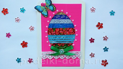 Пасхальная композиция из подручных материалов Пасхальная композиция из подручных материалов