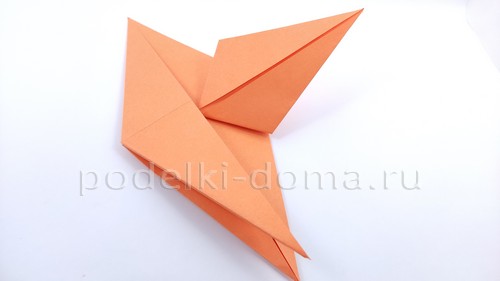 Кленовый лист из бумаги, оригами