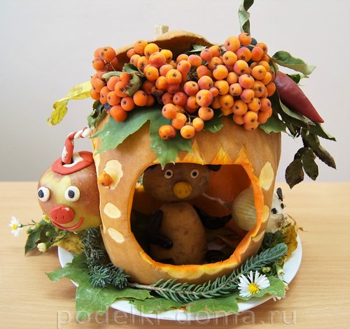 Поделки из тыквы Поделки из тыквы
