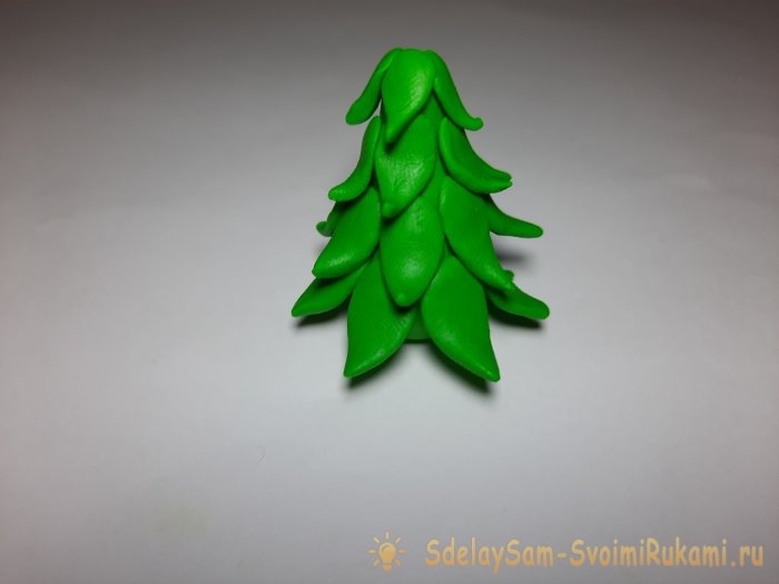 Как сделать красивую елочку из пластилина Как сделать красивую елочку из пластилина