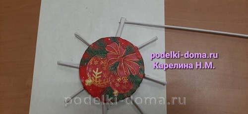 Новогодние поделки из бумажной лозы Новогодние поделки из бумажной лозы