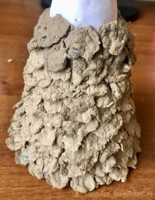 Новогодняя елочка из упаковки для яиц Новогодняя елочка из упаковки для яиц