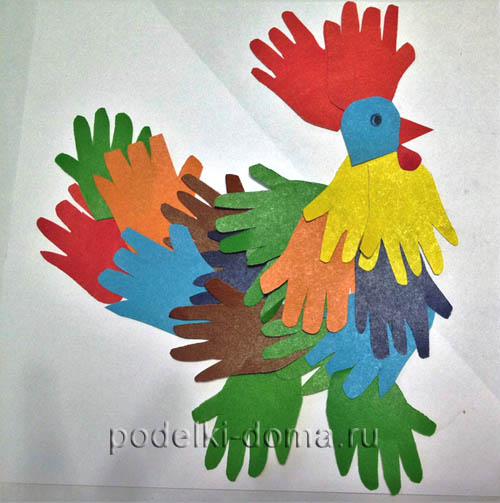 Аппликация из бумаги и пластилина «Модная сорока»