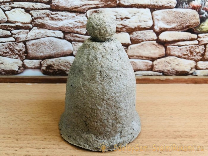 Как сделать елочная игрушку «Колокольчик» из бумаги