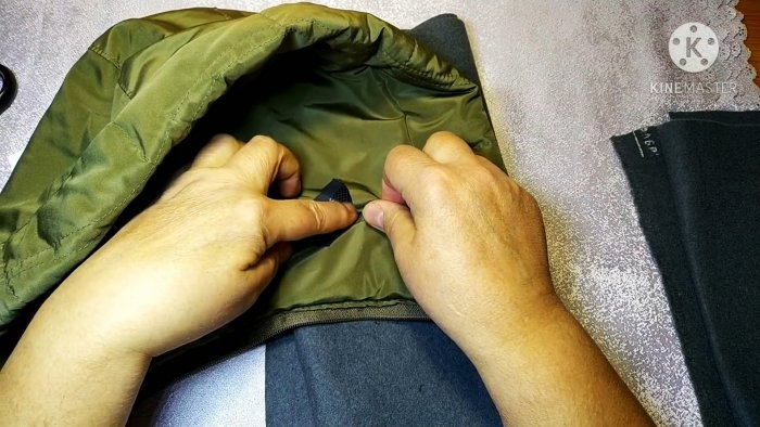 Как починить разрыв на куртке за пару минуты без иголки и ниток