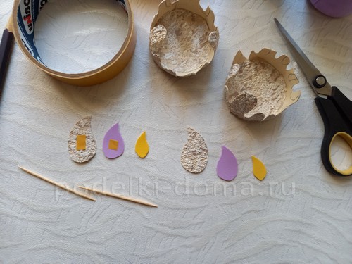 Как сделать свечу из картона и фоамирана — 3 МК