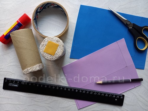 Как сделать свечу из картона и фоамирана — 3 МК