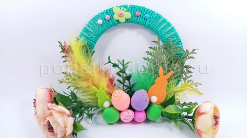 Пасхальная композиция из подручных материалов Пасхальная композиция из подручных материалов