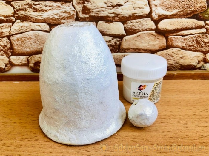 Как сделать елочная игрушку «Колокольчик» из бумаги