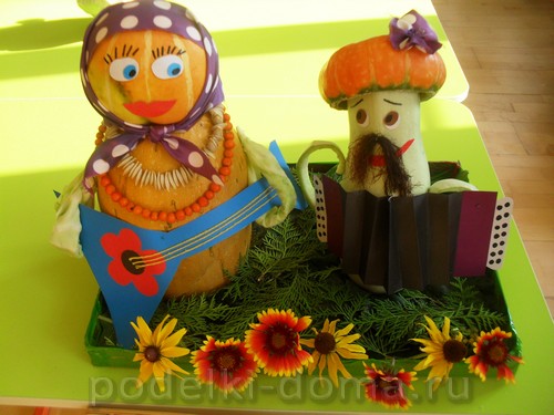 Поделки из тыквы Поделки из тыквы