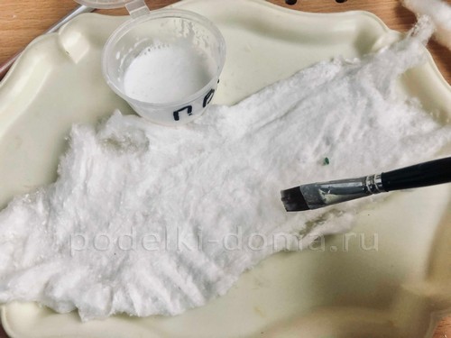 Снегурочка из смешанного папье-маше Снегурочка из смешанного папье-маше