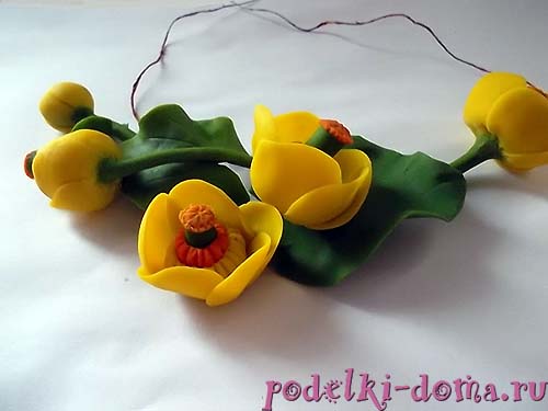 Цветок альстромерия из холодного фарфора Цветок альстромерия из холодного фарфора