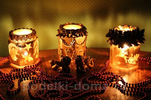 Как сделать свечу из картона и фоамирана — 3 МК