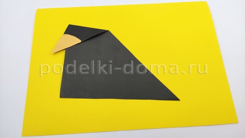 Аппликация из бумаги и пластилина «Модная сорока»