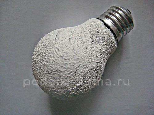 Игрушка на ёлку «Заяц» из лампочки Игрушка на ёлку «Заяц» из лампочки