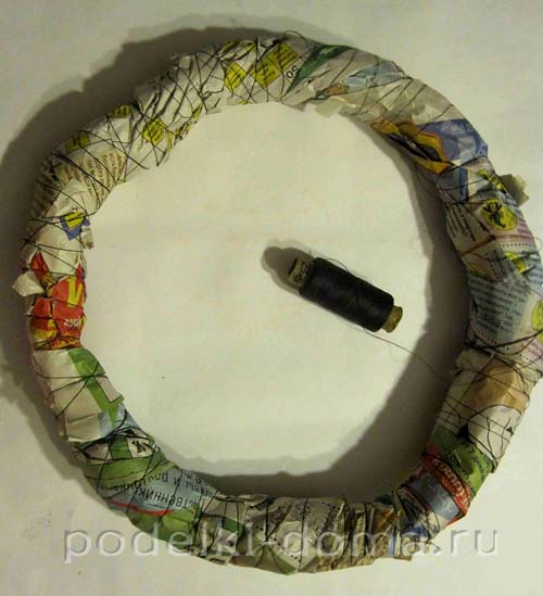 Делаем основу для венков из травы