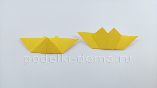 Поделка «Подсолнух» в технике оригами