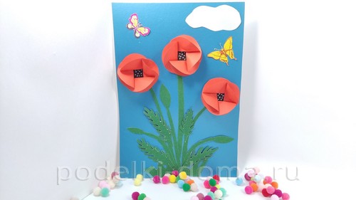 Голубая лилия из бумаги Голубая лилия из бумаги